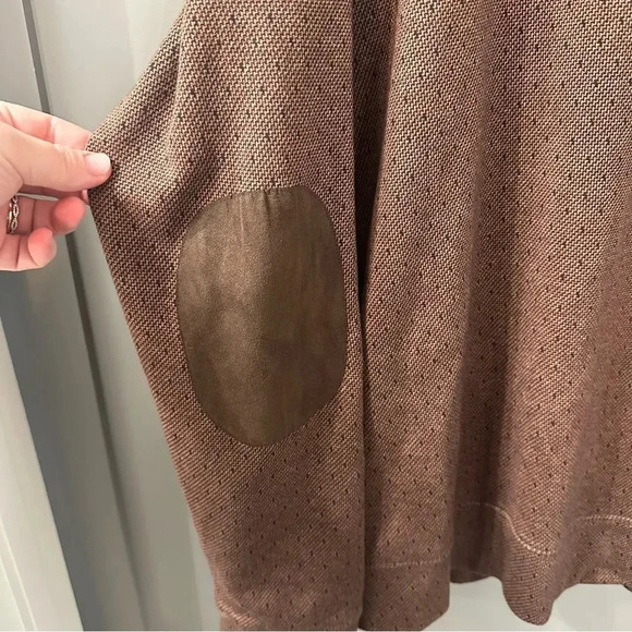 Jos A Banks 1/4 Zip Sweater Brown Men’s Pullover Size XXL Elbow Patches - Picture 4 of 6